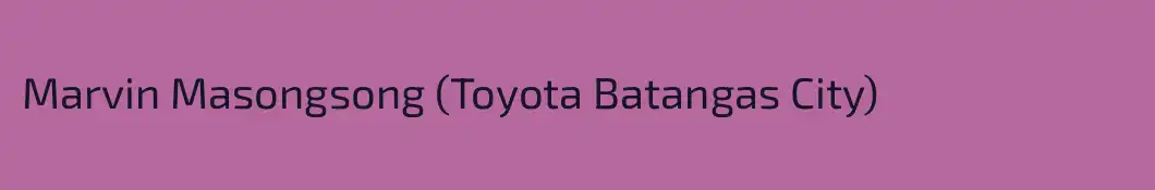 Marvin Masongsong (Toyota Batangas City)